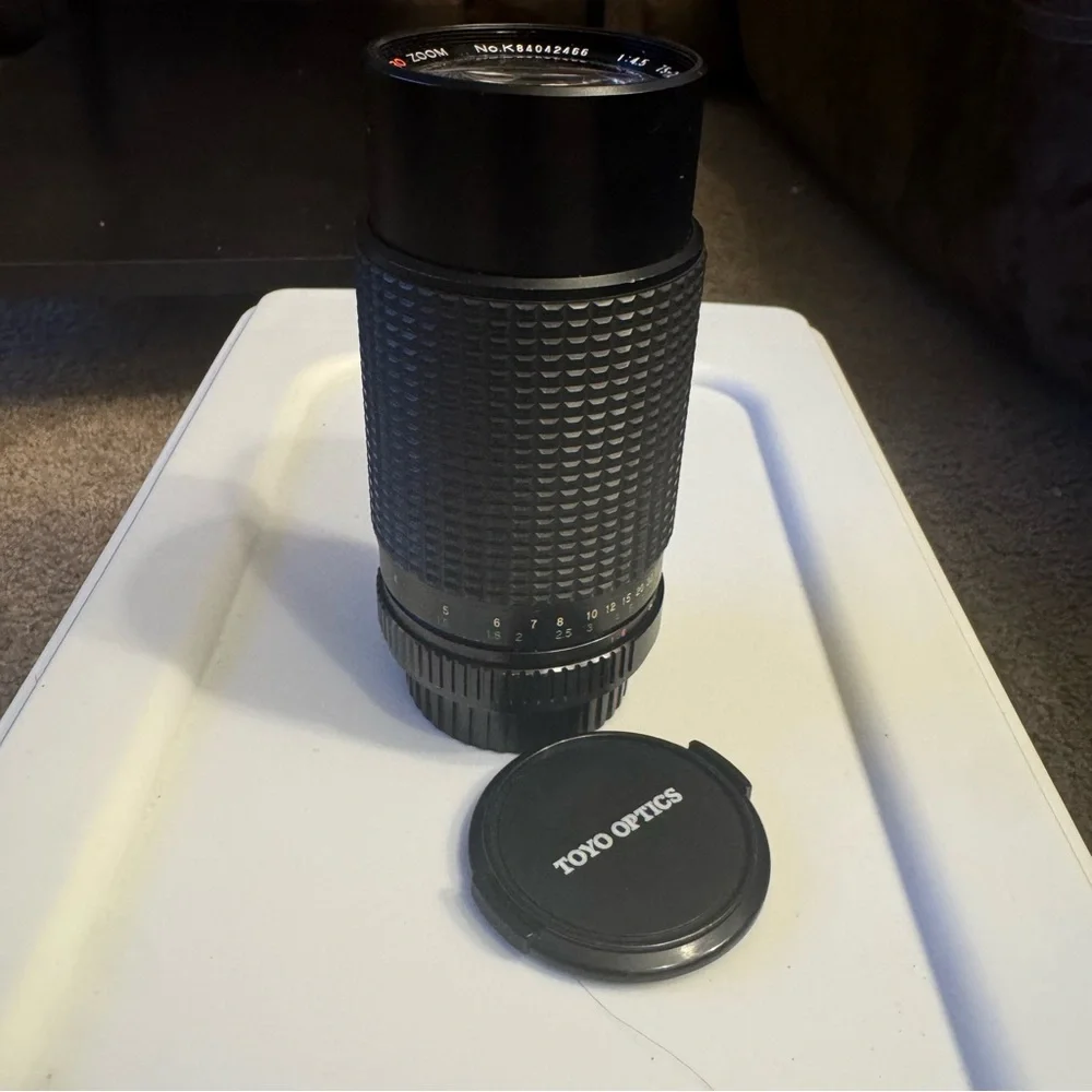 70-210mm f/4.5 Black Telephoto Camera Lens
